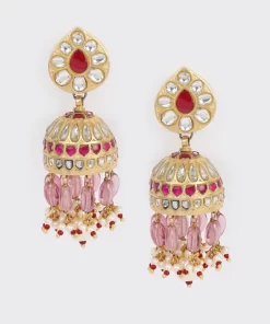 Sterling Silver pear Jhumkis