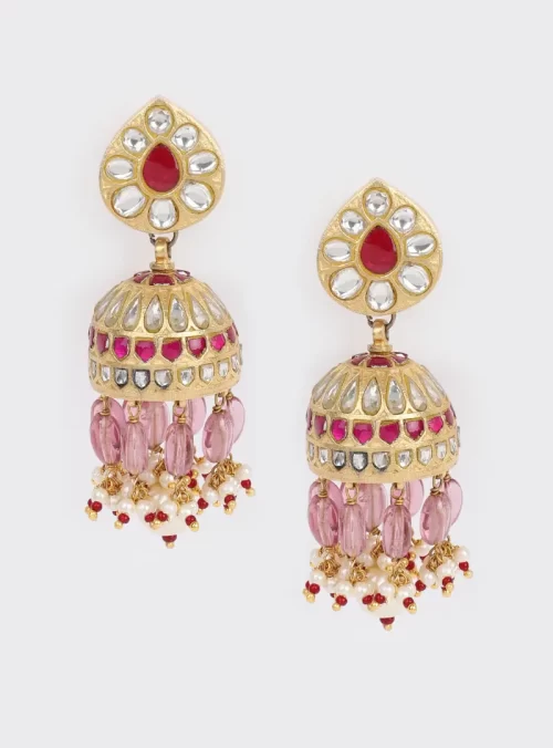 Sterling Silver pear Jhumkis