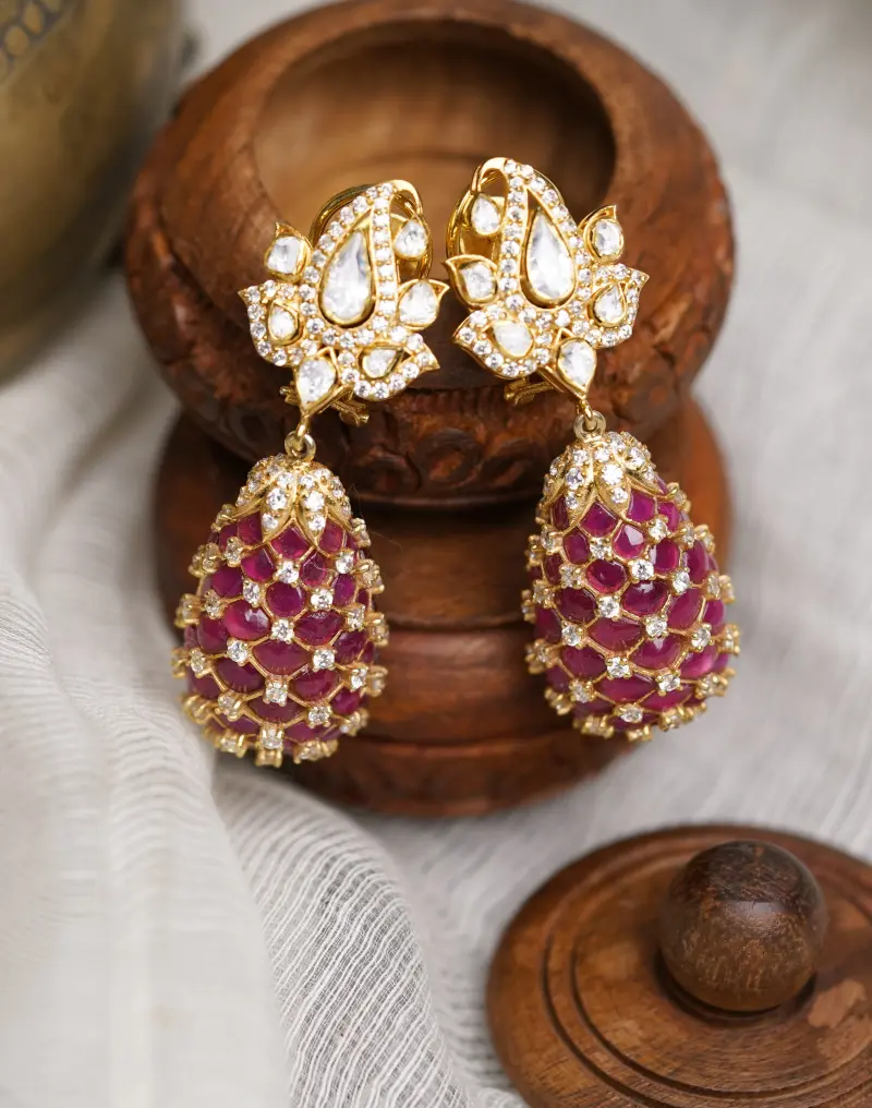 Fashion Flash Gold Plated Lord Radha-Krishna Earring for Women - Gem O  Sparkle