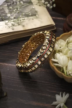 Polki Meenakari Bangles