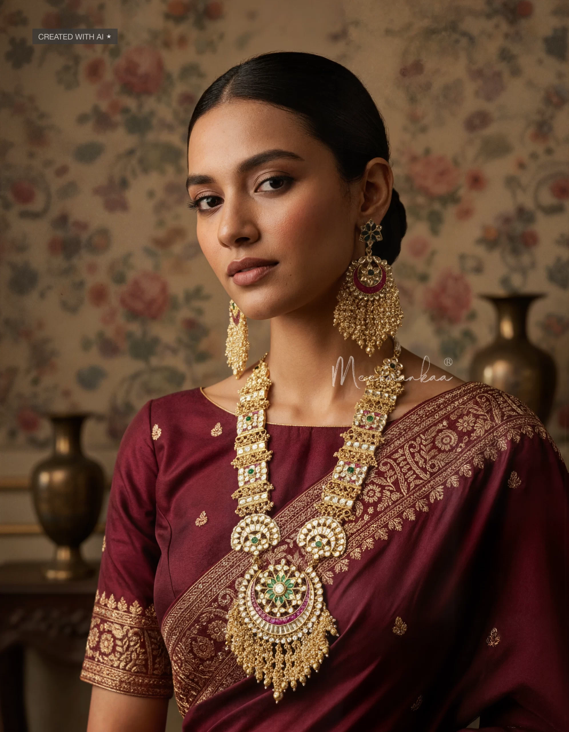 Gulrang Long Necklace set