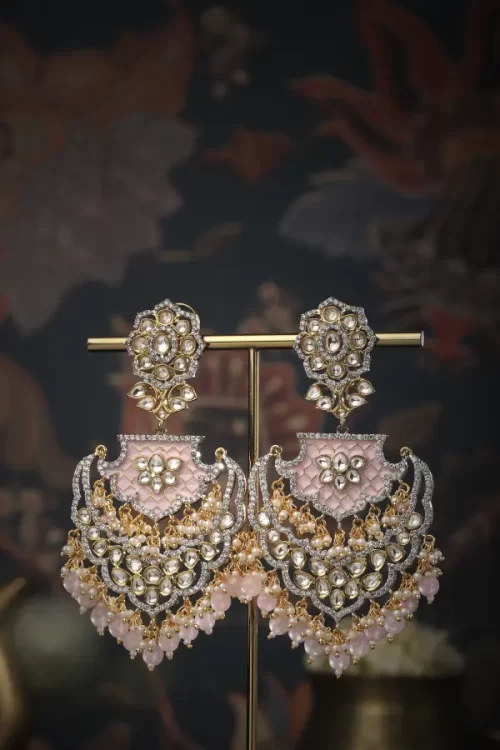 Floral Meenakari Earrings