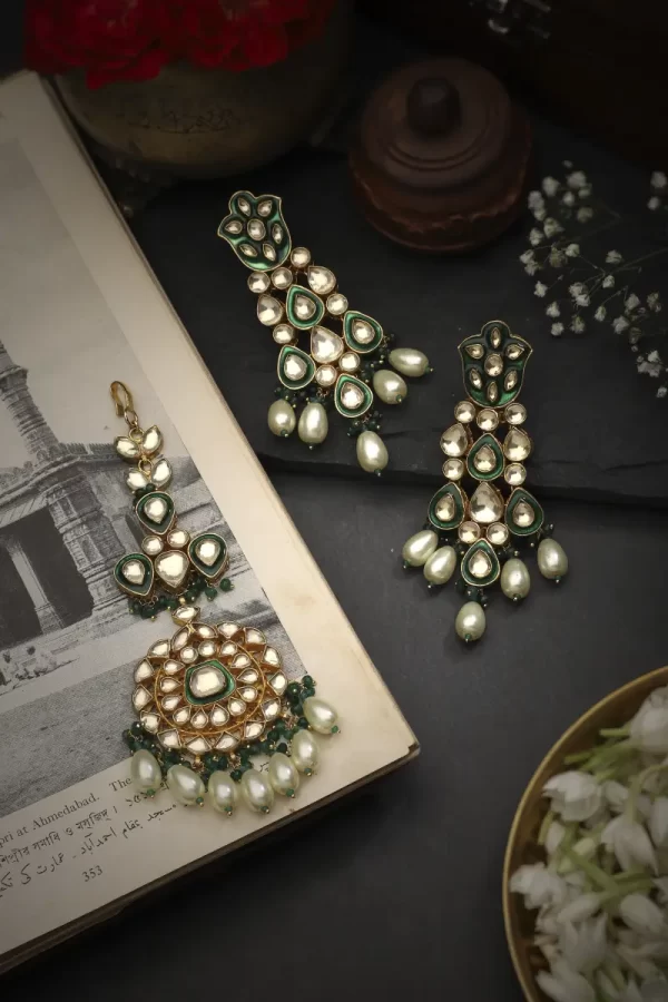 Shahana Earrings and Mangtikka Set