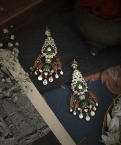Pastel Peacock Earrings