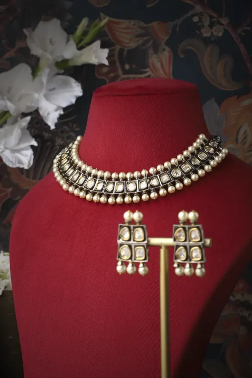Azita Antique Gold Necklace Set