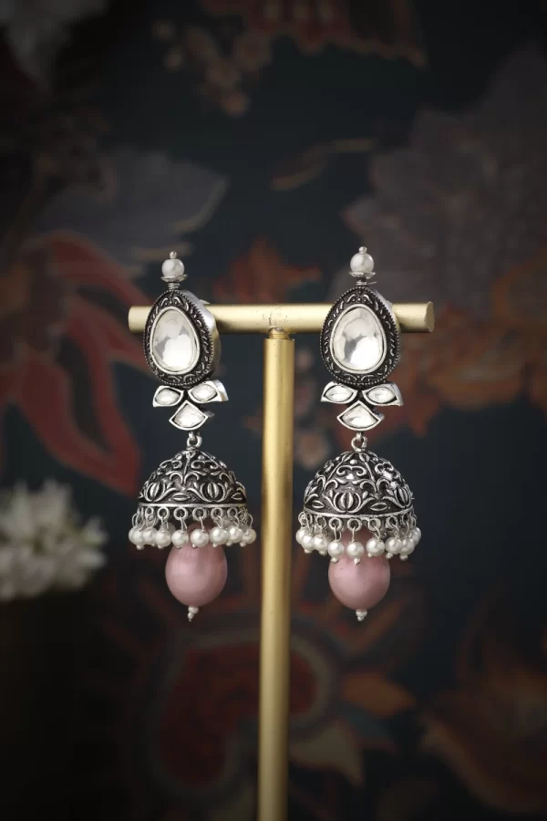 Aria Pink Drop Necklace Set