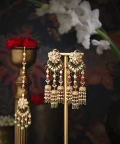 Nayana Earrings and Mangtikka set
