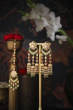 Nayana Earrings and Mangtikka set