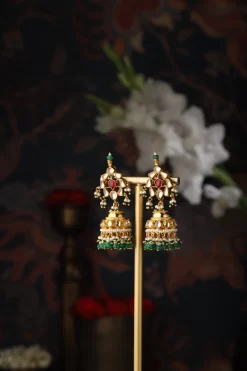 Prisha Panchlada with Jhumkis