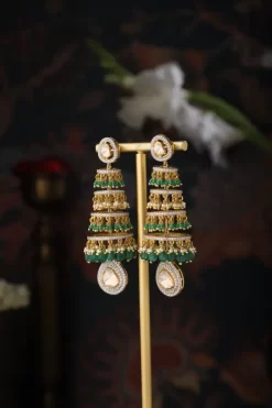 Nayana Tiered Earrings in 92.5