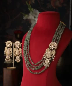 Sanchita Side-brooch Necklace set