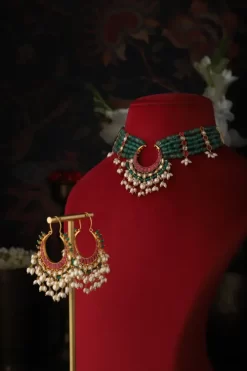 Rupal Chandbali choker Set