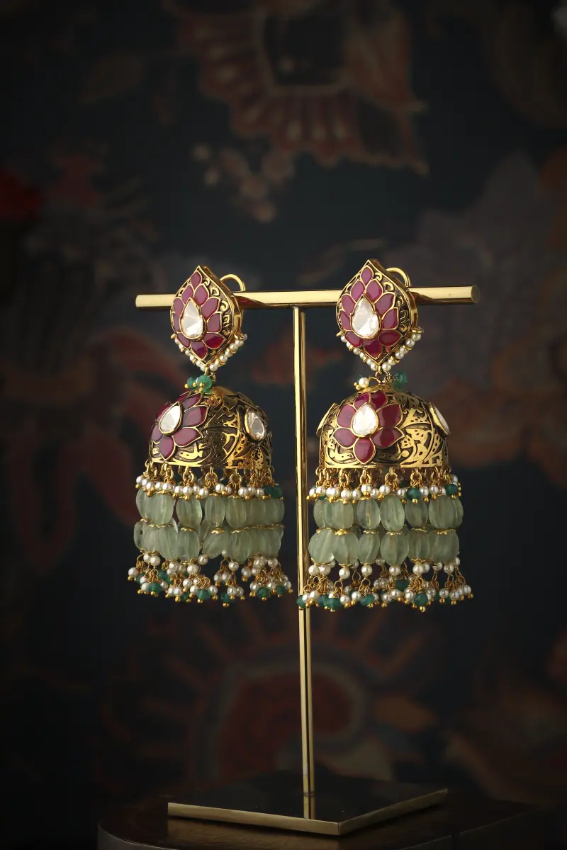 Partash Floral Jhumki