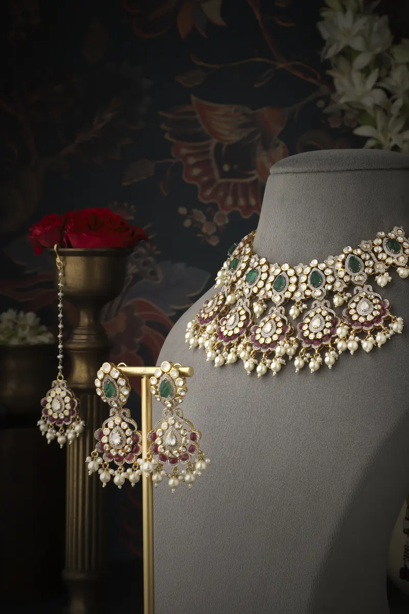 Vidya Bridal Necklace set with mangtikka