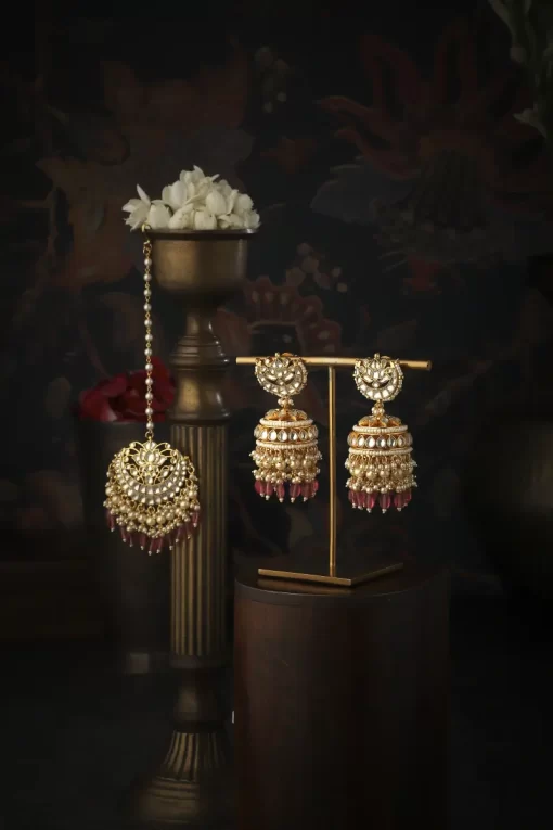 Kumud Jhumka & Mangtikka set