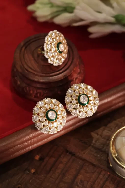 Dhanvi Studs and Ring Set