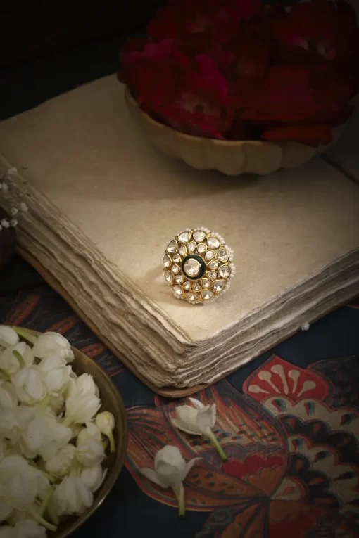 Dhanvi Studs and Ring Set