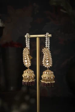 Paisley Jhumka with Kaanchain