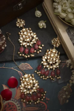 Pravya Earrings & Mangtikka Set