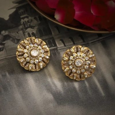 Gold Stud Earrings