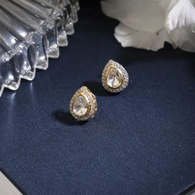 Stone Stud Earrings
