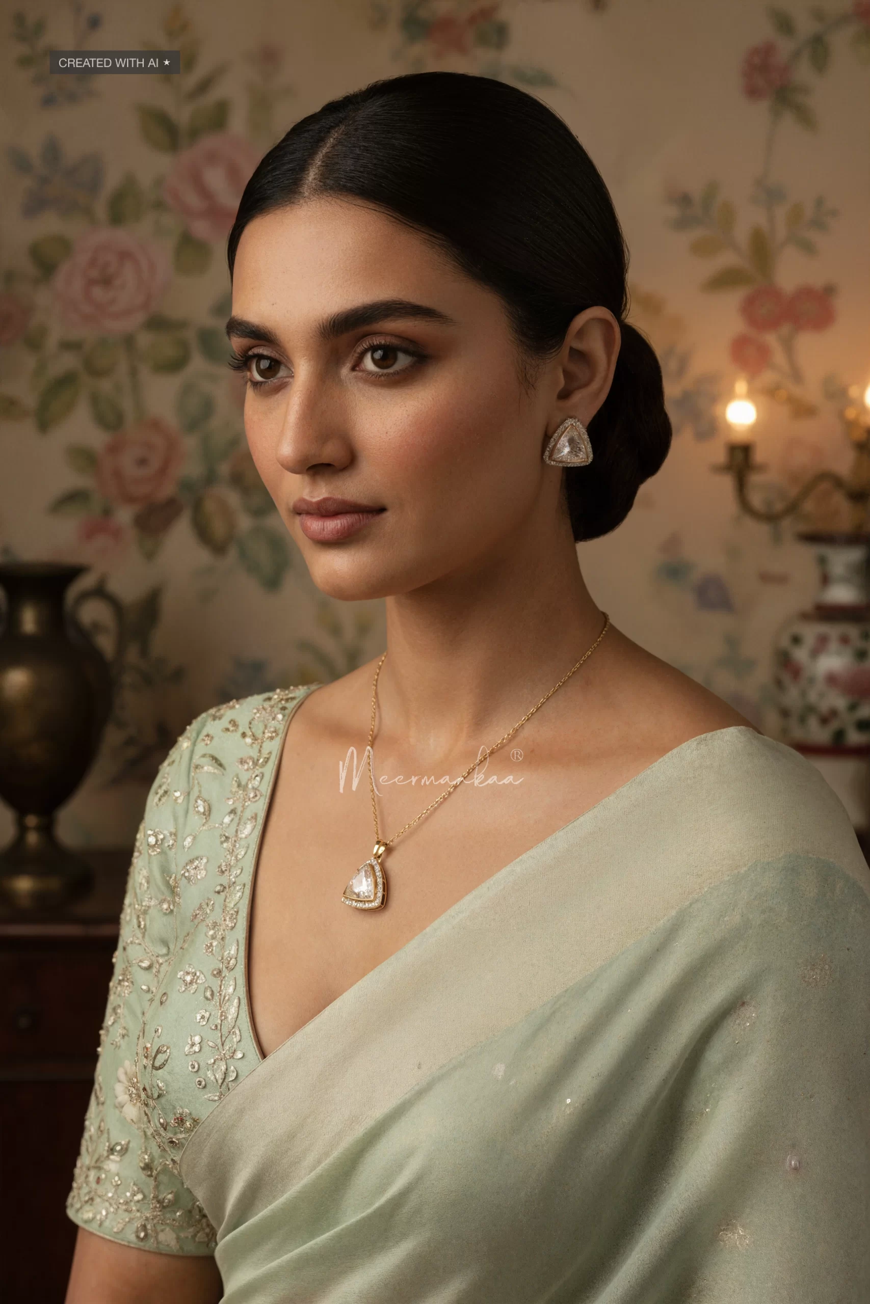 Clementine Studs & Pendant Set