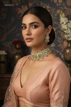 Nitya Meenakari Choker Set