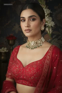 Jadau Moissanite Choker Set