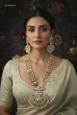 Anvi Long Pendant Necklace Set